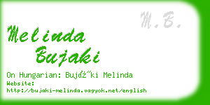 melinda bujaki business card